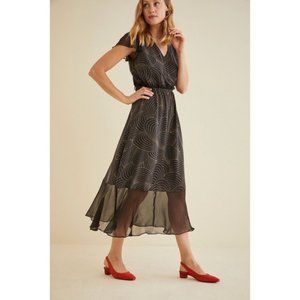 Amour Vert  - L Rashida Dress - Silk Dress - NWT